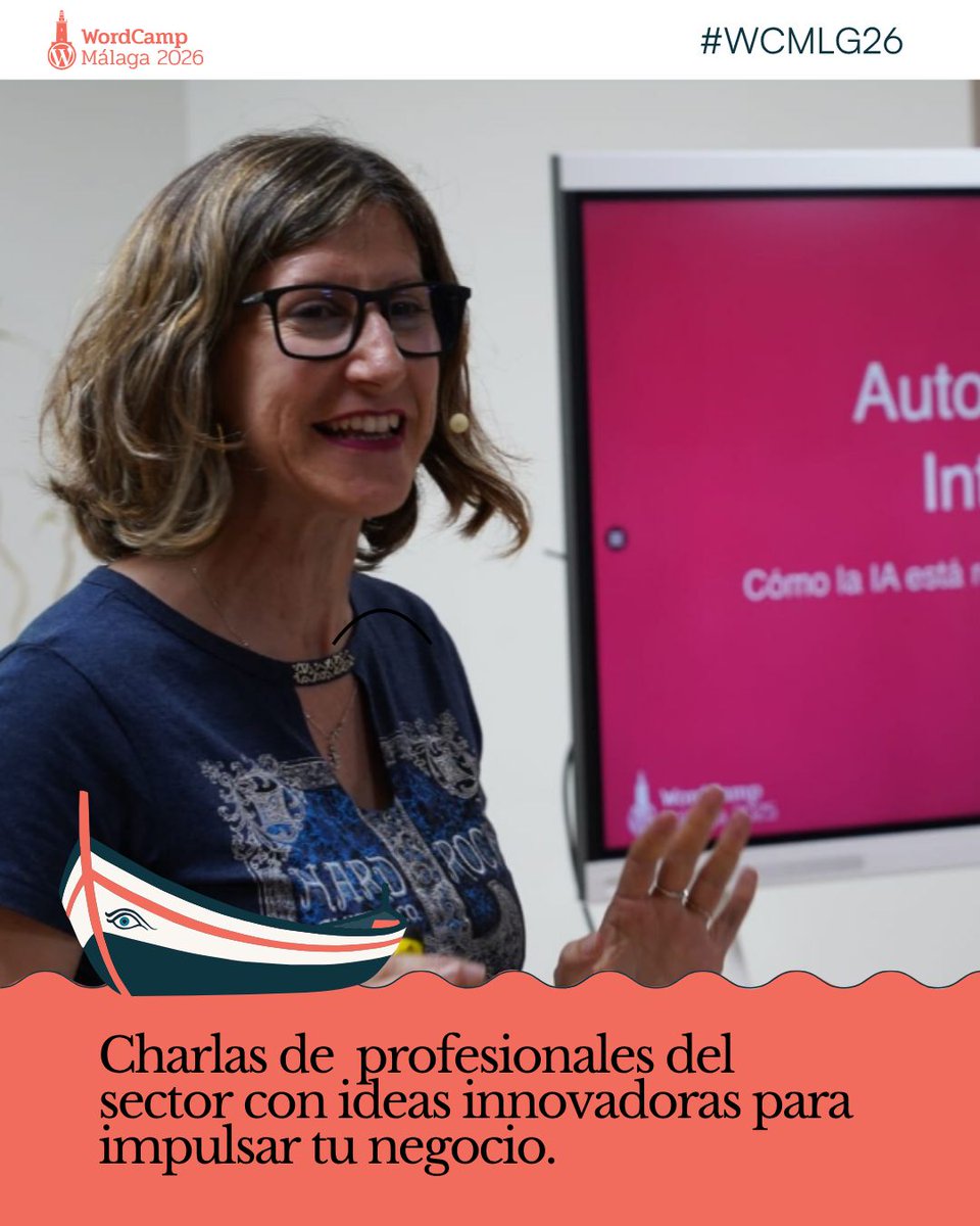 wpmalaga's tweet image. ¿Te lo vas a perder?

Aún estás a tiempo de comprar tu entrada malaga.wordcamp.org/2026/tickets/ 

#WCML26 #Málaga #WordPress #WordCamp