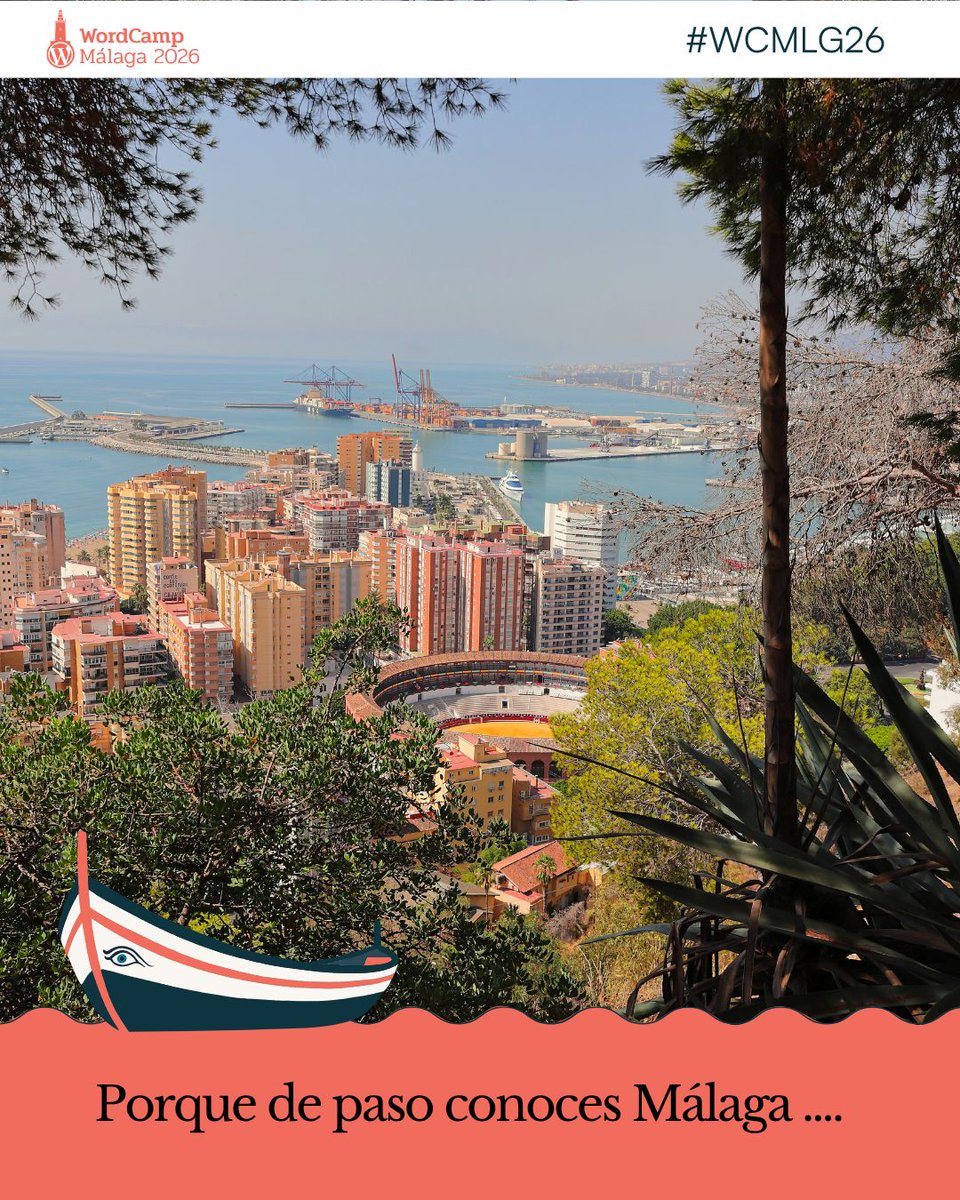 wpmalaga's tweet image. ¿Te lo vas a perder?

Aún estás a tiempo de comprar tu entrada malaga.wordcamp.org/2026/tickets/ 

#WCML26 #Málaga #WordPress #WordCamp