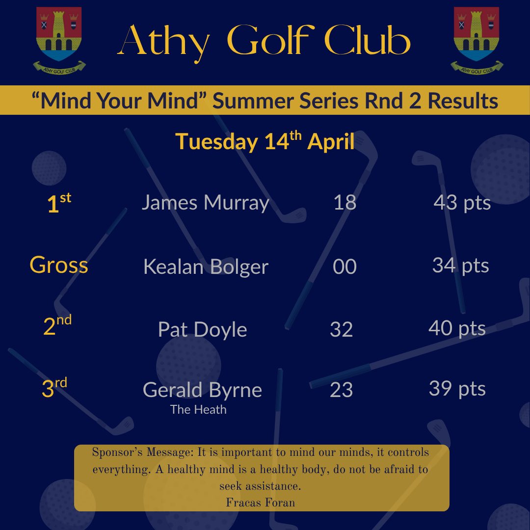 Athy Golf Club tweet media
