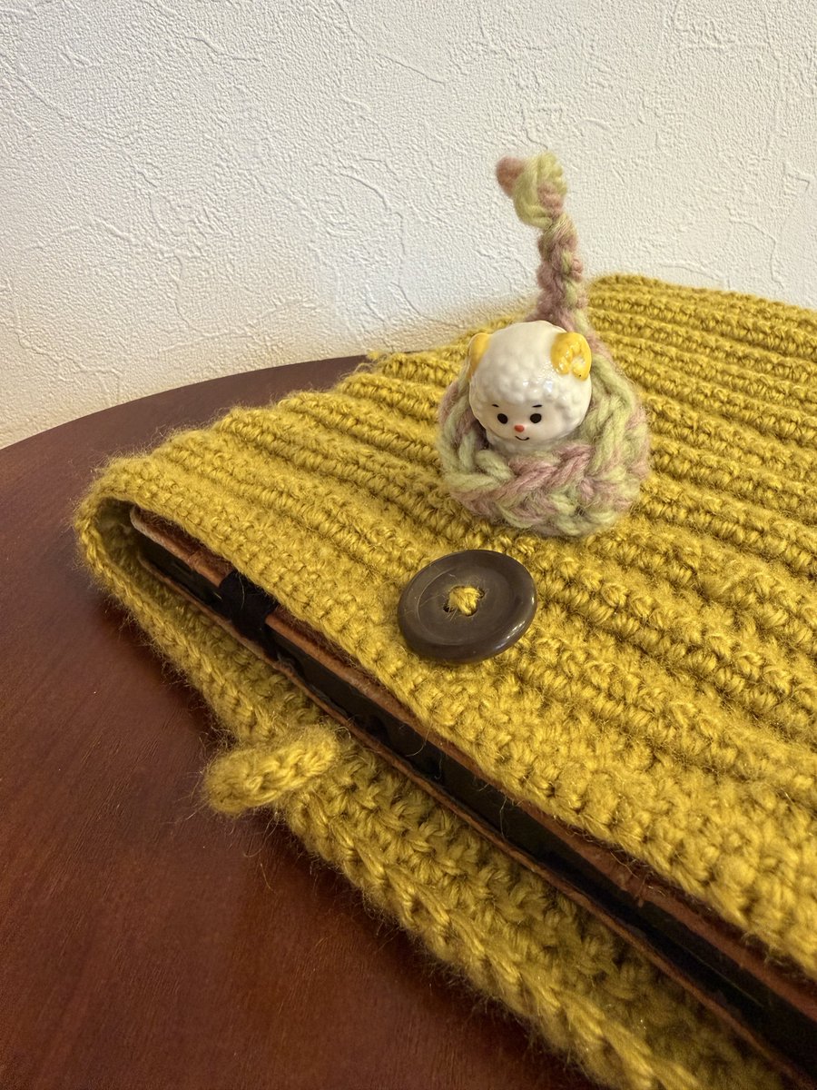 わーい、編み上がりました🧶