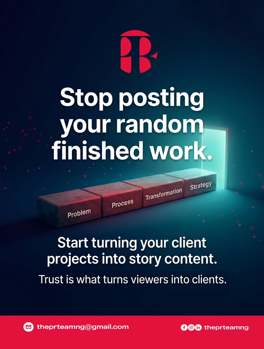 When people see your results, do they scroll past… or see themselves in the story?

#ThePRteamNG
#ClientResults
#ContentStrategy