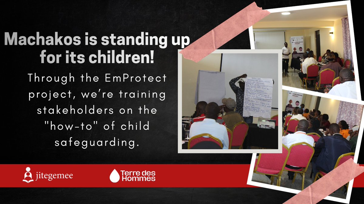 JitegemeeOrg's tweet photo. Machakos is standing up for its children!
Our EmProtect project believes that child safety starts with a united front. We recently brought together key stakeholders in Machakos to synchronize our efforts in safeguarding children. It’s about more than just watching out; https://t.co/6y1KYBg5qh