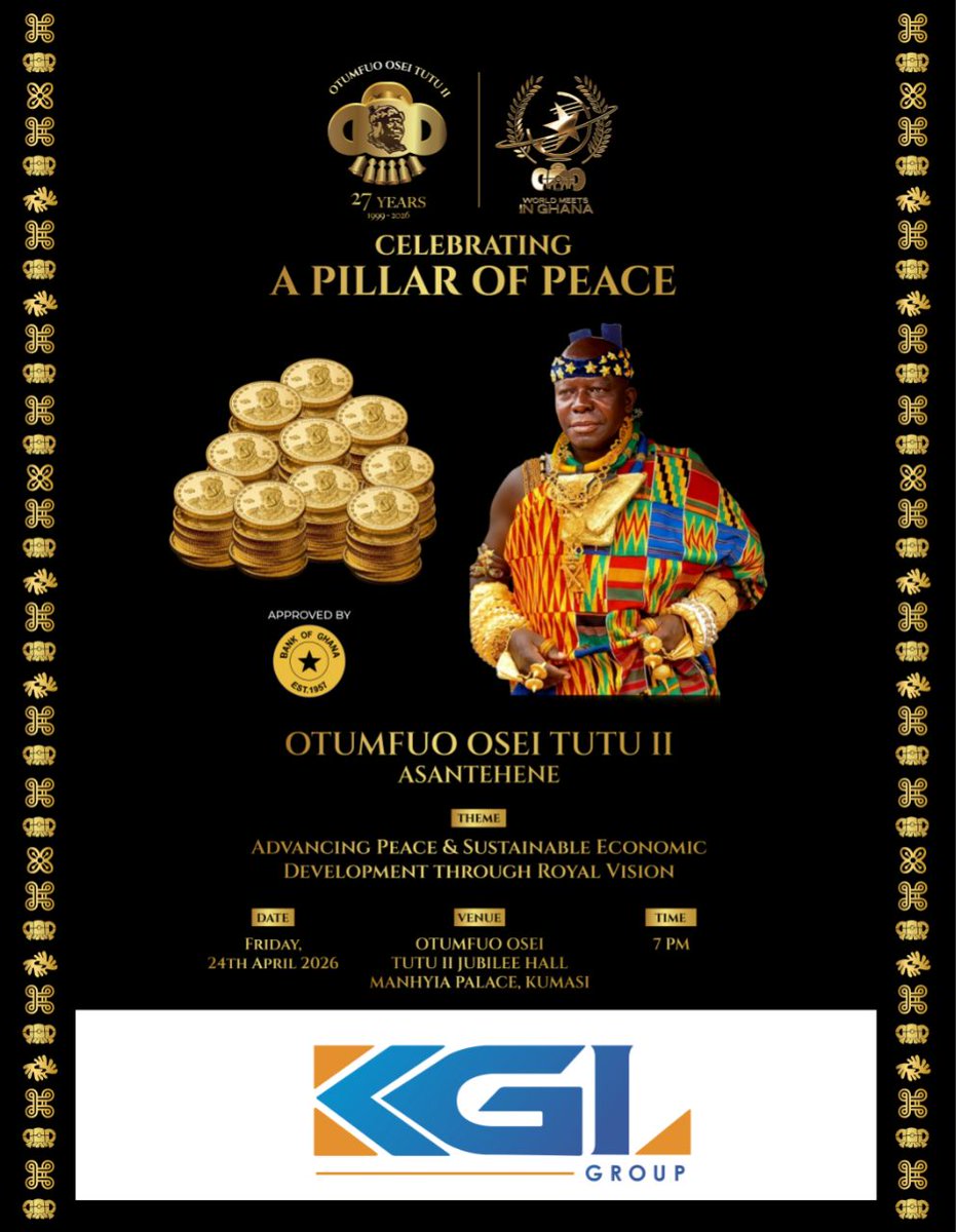 Otumfuo Commemorative Gold Coin & Bar tweet media