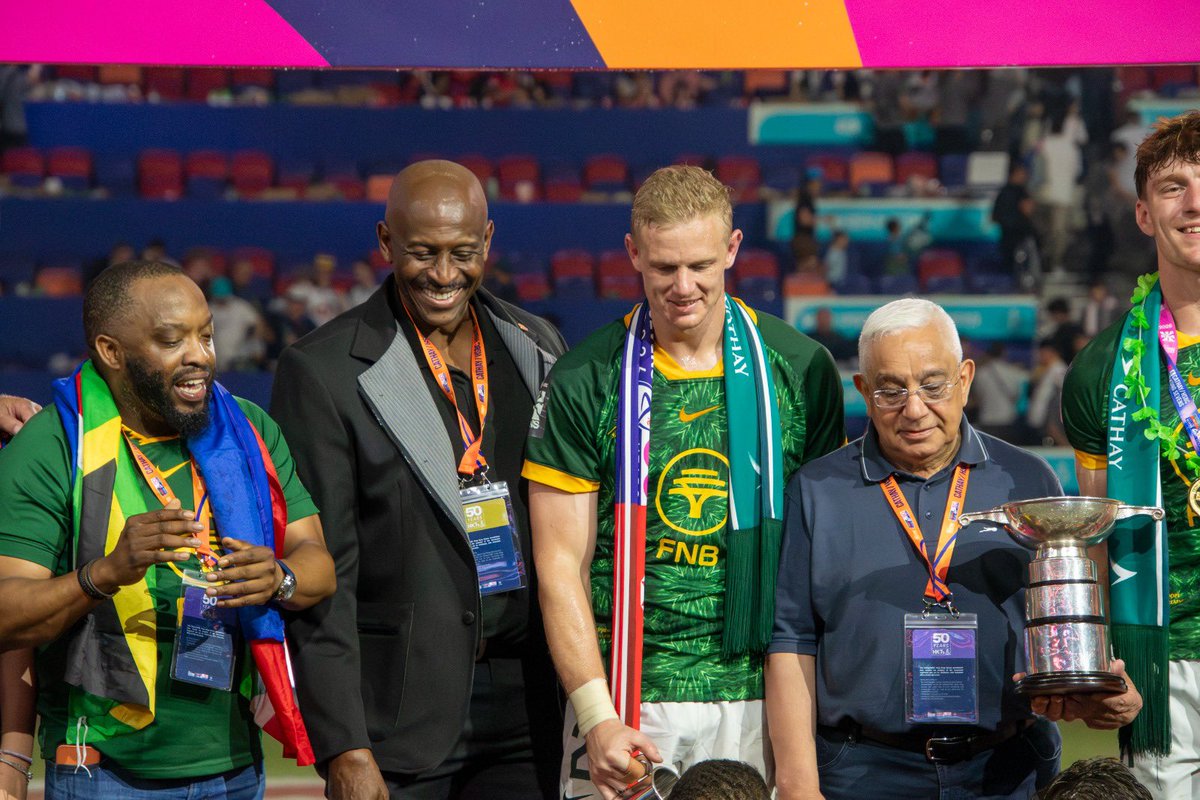 Image for the Tweet beginning: Rugby Africa President Herbert Mensah