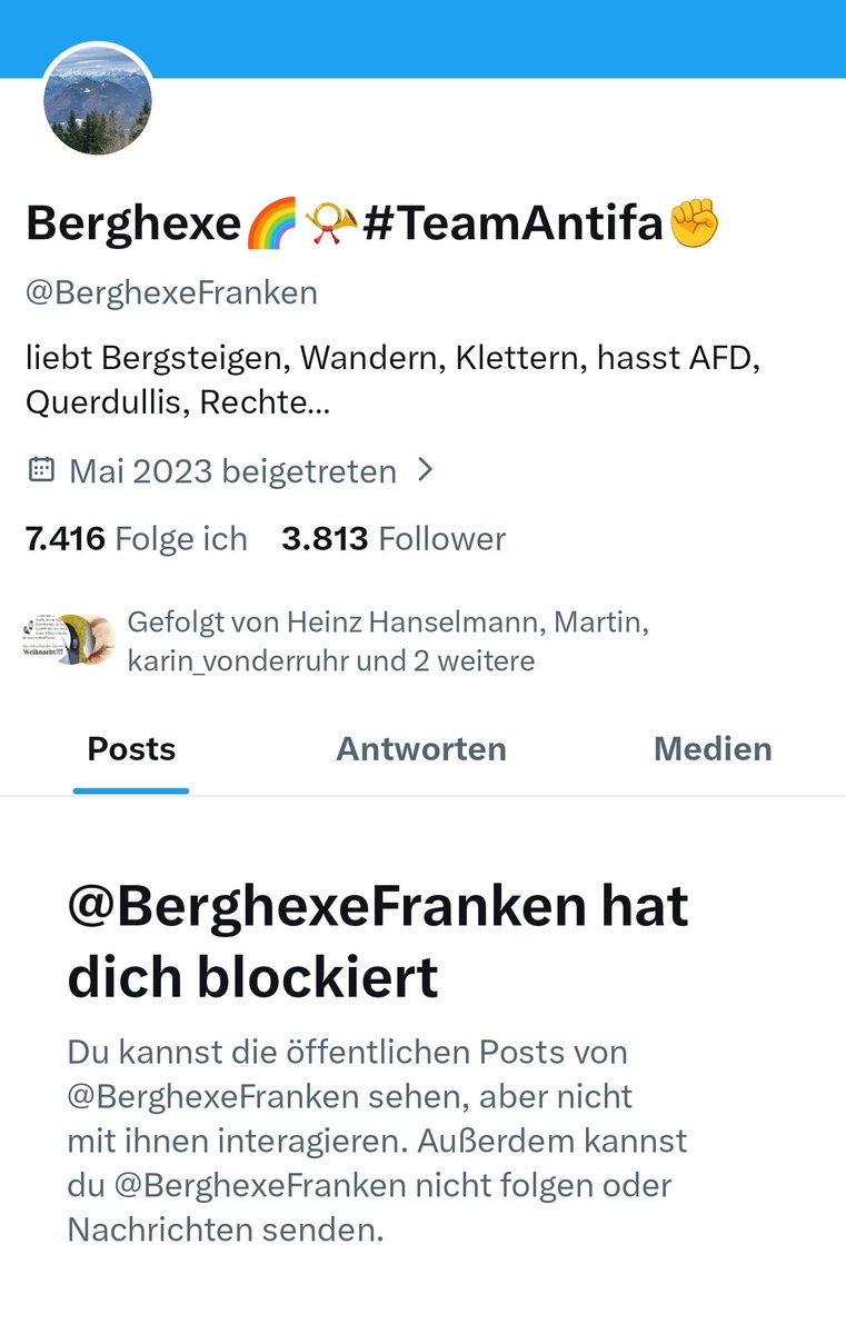 HrVorragend____'s tweet image. Das ist man ja von #fckAntifa-Dullis gewöhnt. Mich wundert eher dass wir gemeinsame Follower haben.