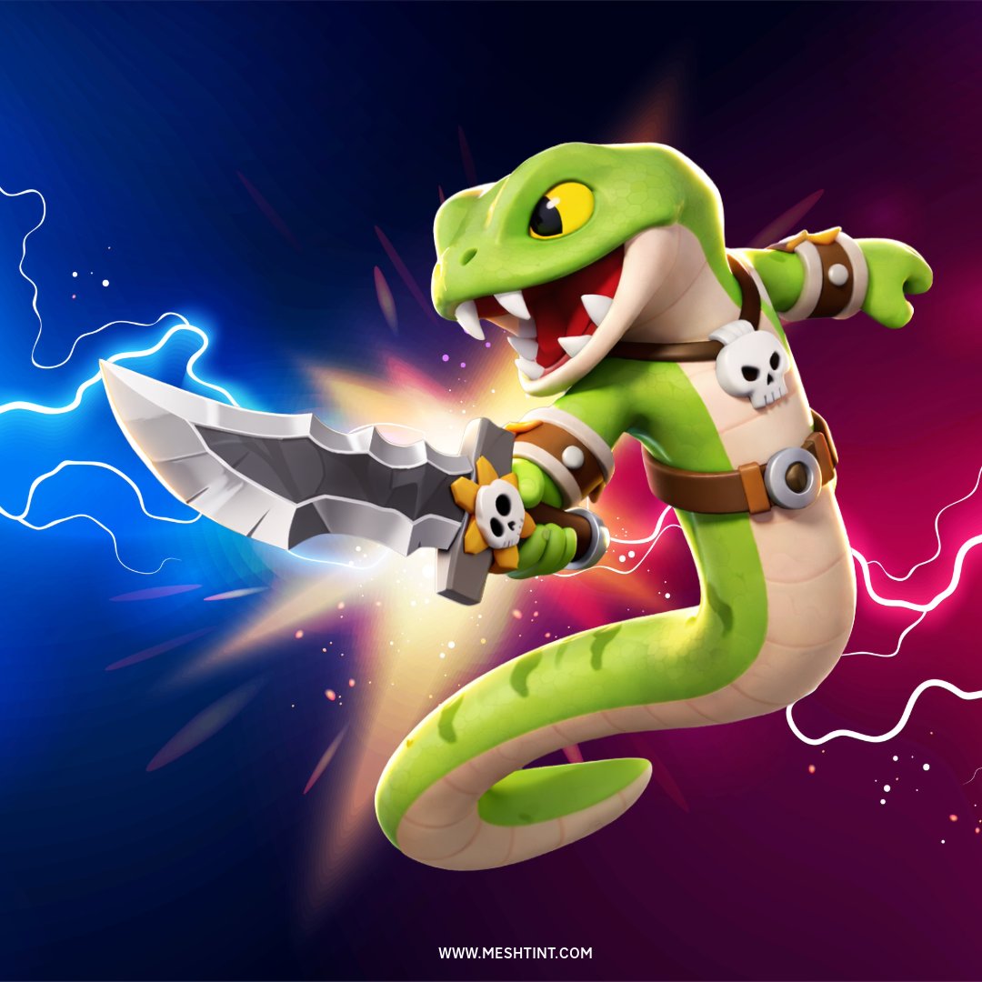 Meshtint's tweet image. 🐍 Serpent Enemy is coming soon to Cute series! Stay tuned! 😀   

800+ game assets: meshtint.com 

#GameDev #Unity3D #3DAssets #IndieDev #Meshtint