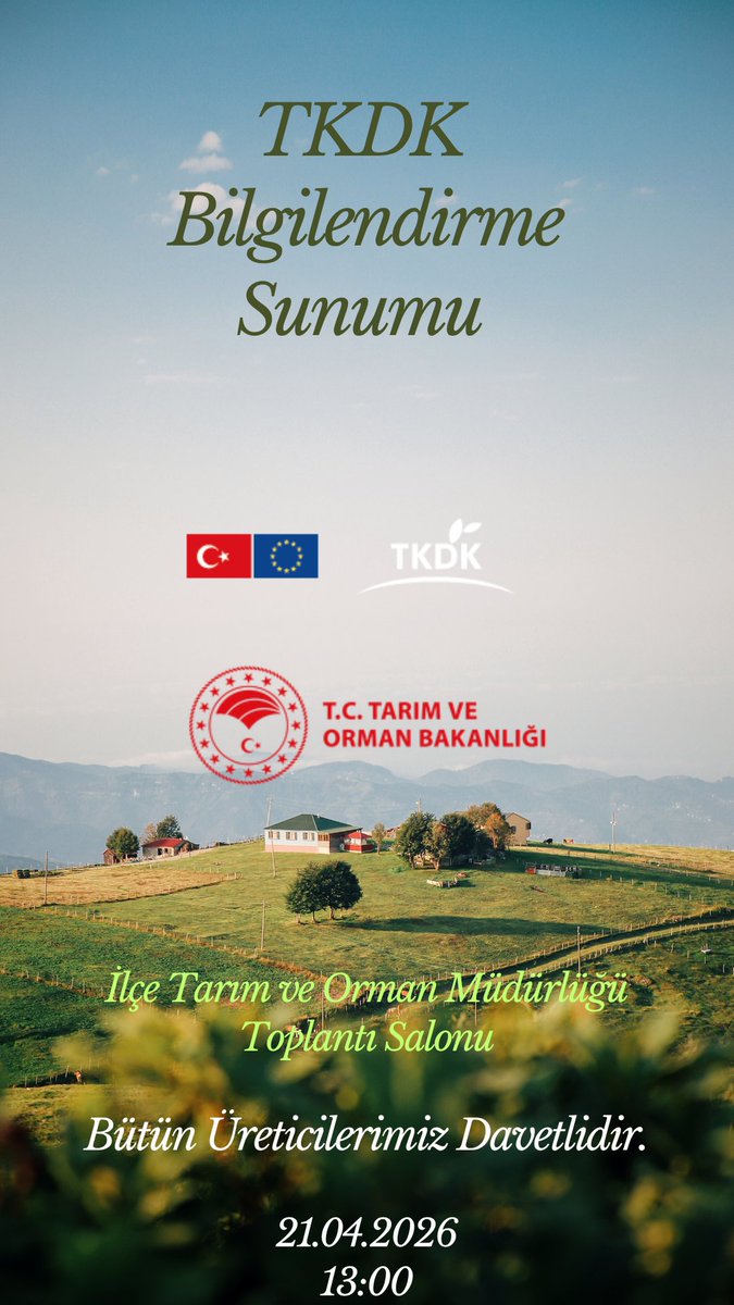 Tüm Üreticilerimiz davetlidir!!!
<a href="/izmirtarim/">İzmir İl Tarım ve Orman Müdürlüğü</a> <a href="/KahramanAKDGN53/">Kahraman AKDOĞAN</a> <a href="/ozgurbagarkasi/">özgür bağarkası</a> <a href="/BeydagKymligi/">Beydağ Kaymakamlığı</a>