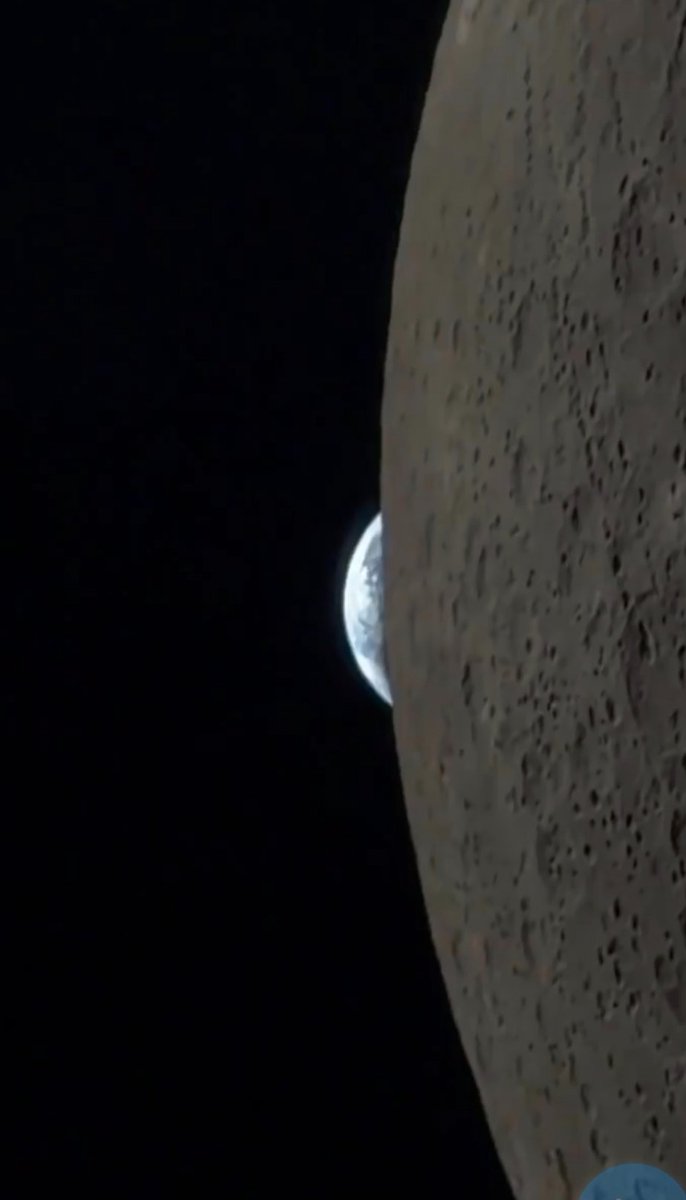 MarcosGGomes's tweet photo. Foto de celular elevada a outro nível: a incrível imagem da Lua tirada com o iPhone do astronauta Reid Wiseman durante a missão Artemis II da NASA https://t.co/NuNsBO6leU