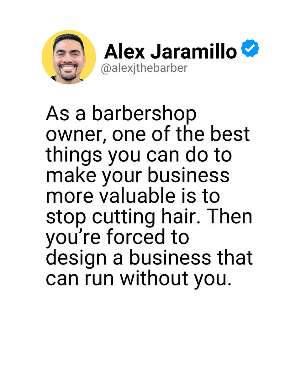alexjthebarber's tweet image. 👉 Join the Barber Mastermind ~ A Free Online Community for Barbers &amp;amp; Barbershop Owners at skool.com/barbers

#barber #barbertips #barbershop #barbershopowner #barberbusiness