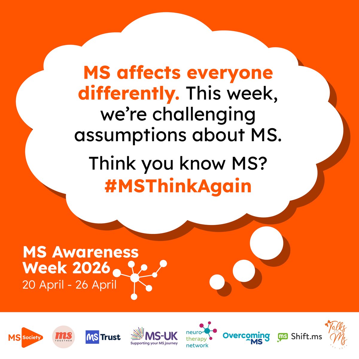 PartnershipSWK's tweet image. #Southwark

It’s Multiple Sclerosis (MS)  Awareness Week. MS is a condition that affects your central nervous system, but everyone's experience of MS is different.

Take a moment today to ask questions and challenge assumptions around the condition.

#MSThinkAgain.