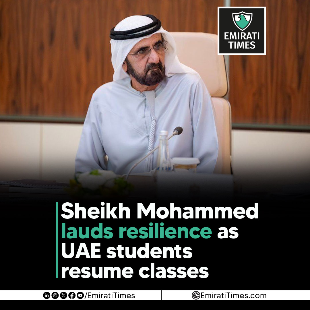EmiratiTimes's tweet image. Sheikh Mohammed has highlighted student resilience as UAE schools and universities resume in-person learning, reflecting strong education system continuity.
emiratitimes.com/uae-students-r…

#EmiratiTimes #SheikhMohammed #UAEEducation #StudentResilience #InPersonLearning @HHShkMohd