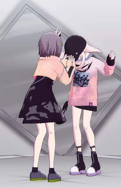 暁山瑞希 ,東雲絵名 「look at ena standing on her tippy toes o」|arys ☀️ comms open 1/3のイラスト