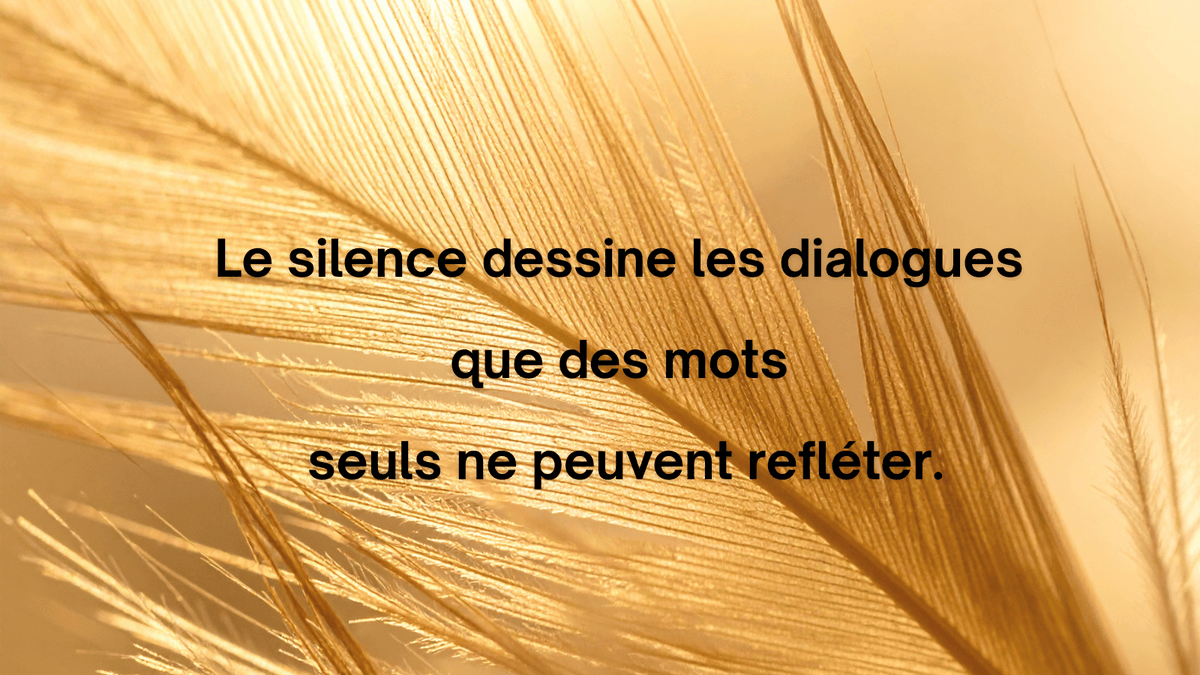 T'arrive t-il de préférer le silence aux mots?