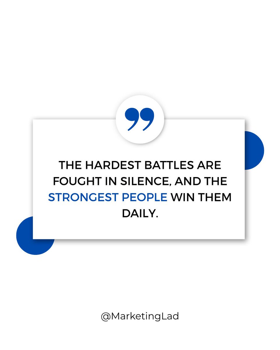 marketing_lad's tweet image. Strength isn’t always loud—sometimes it’s the quiet courage to keep going every single day. 💪✨
.
.
.
.

#SilentStrength #KeepGoing