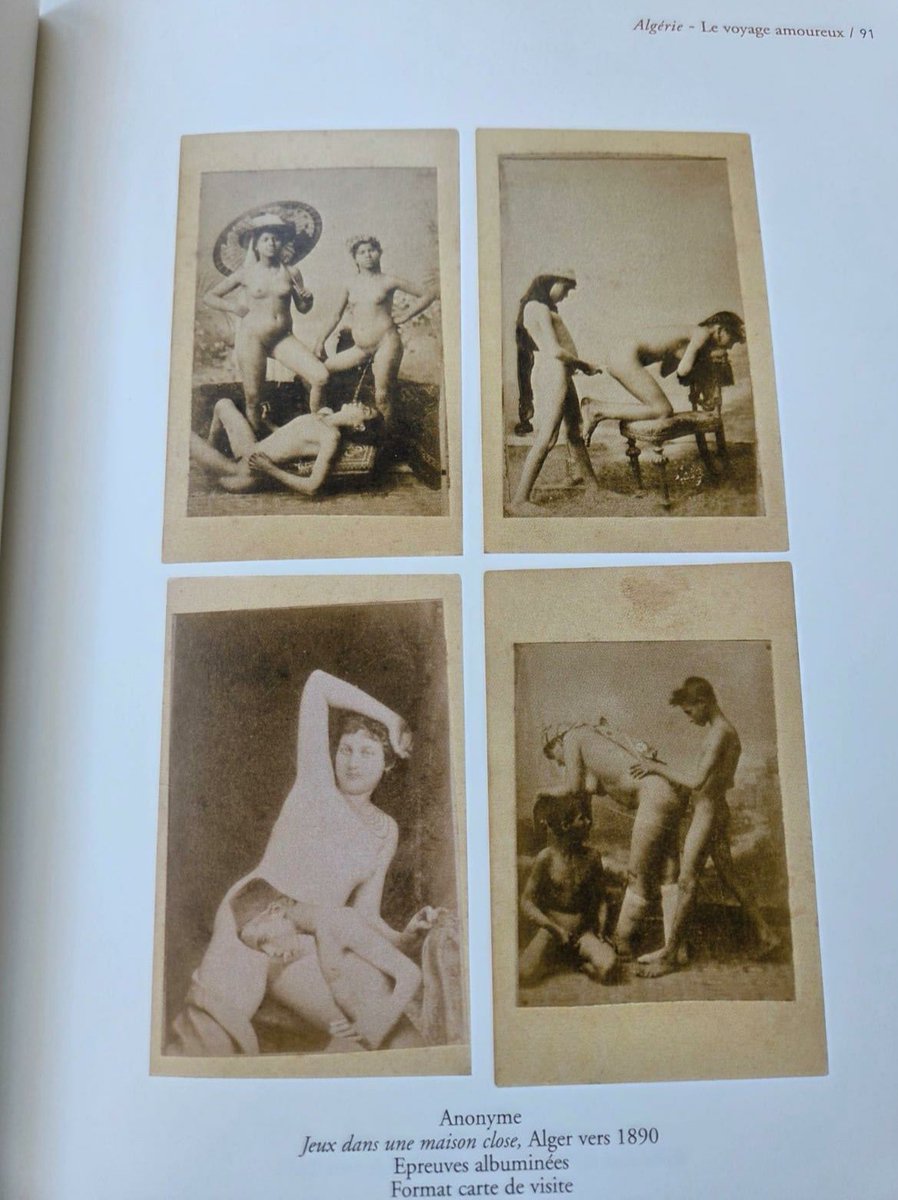 LazaarSan's tweet photo. Les photographes se précipitaient pour se rendre en Algérie, car ils y ont capturé, pour la première fois dans l’histoire, des images à caractère pornographique.
1870–1960. https://t.co/kdXC07OrOW