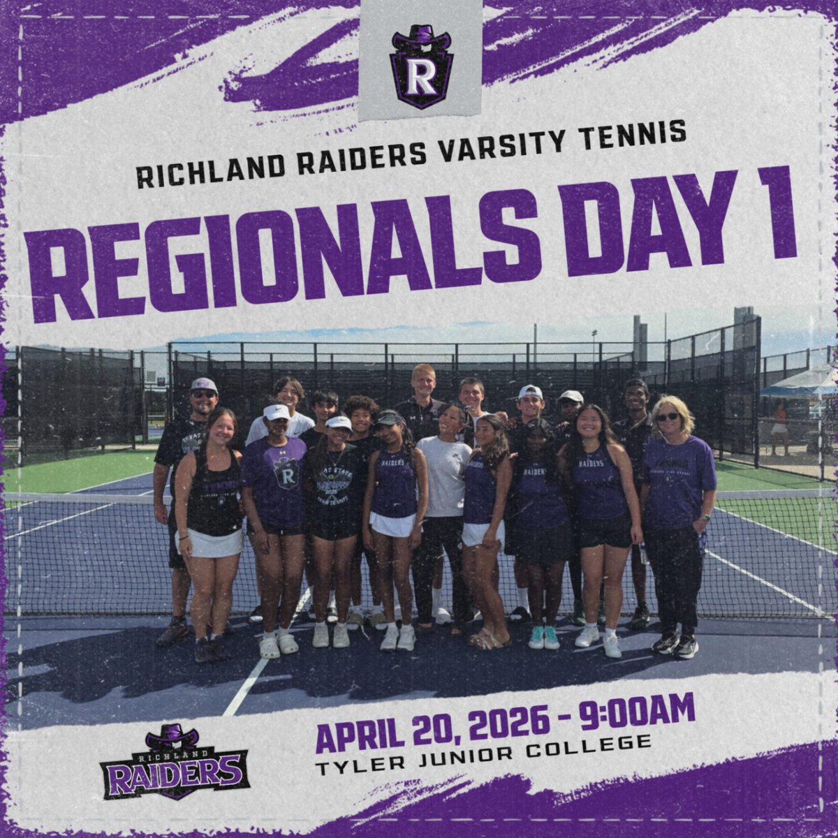 Tennis_RHS's tweet image. The Road to State continues today for the Raiders at Tyler Junior College.
#LetsRide #Finish

Follow along here. 

playtennis.usta.com/competitions/t…