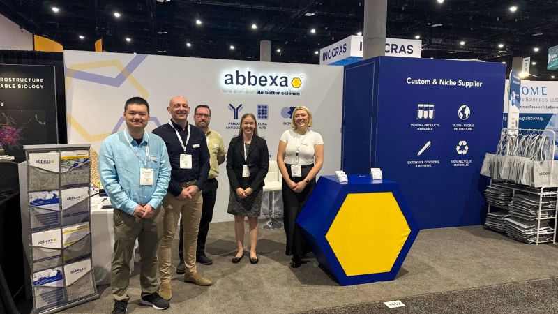 abbexa's tweet photo. Our team is at #AACR26, ready to talk to you about our ELISA kits, antibodies, proteins and peptides that can support your research in the fight against #cancer. Stop by stand #3452 and pick up one of our famous grey bags before they're gone! https://t.co/tSNiMSQOUJ