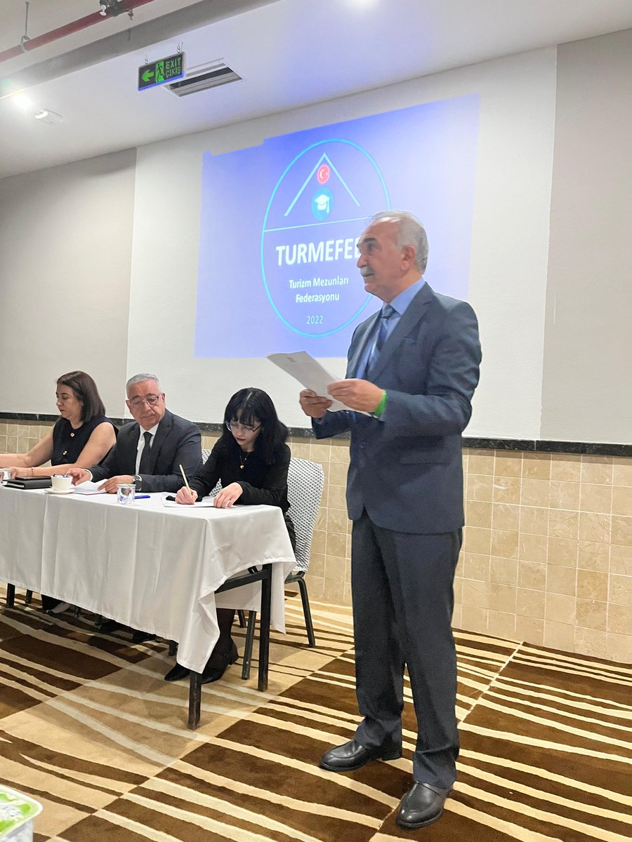 ertumed's tweet photo. Turizm Mezunları Federasyonu (TURMEFED), 2. Olağan Genel Kurulu'nu 18.04.2026 Cumartesi günü Antalya/Kemer Miarosa Oteli'nde, federasyonu oluşturan Turizm Fakülteleri mezun derneklerinin delegelerinin katılımıyla gerçekleştirdi. https://t.co/ZxWIechj12