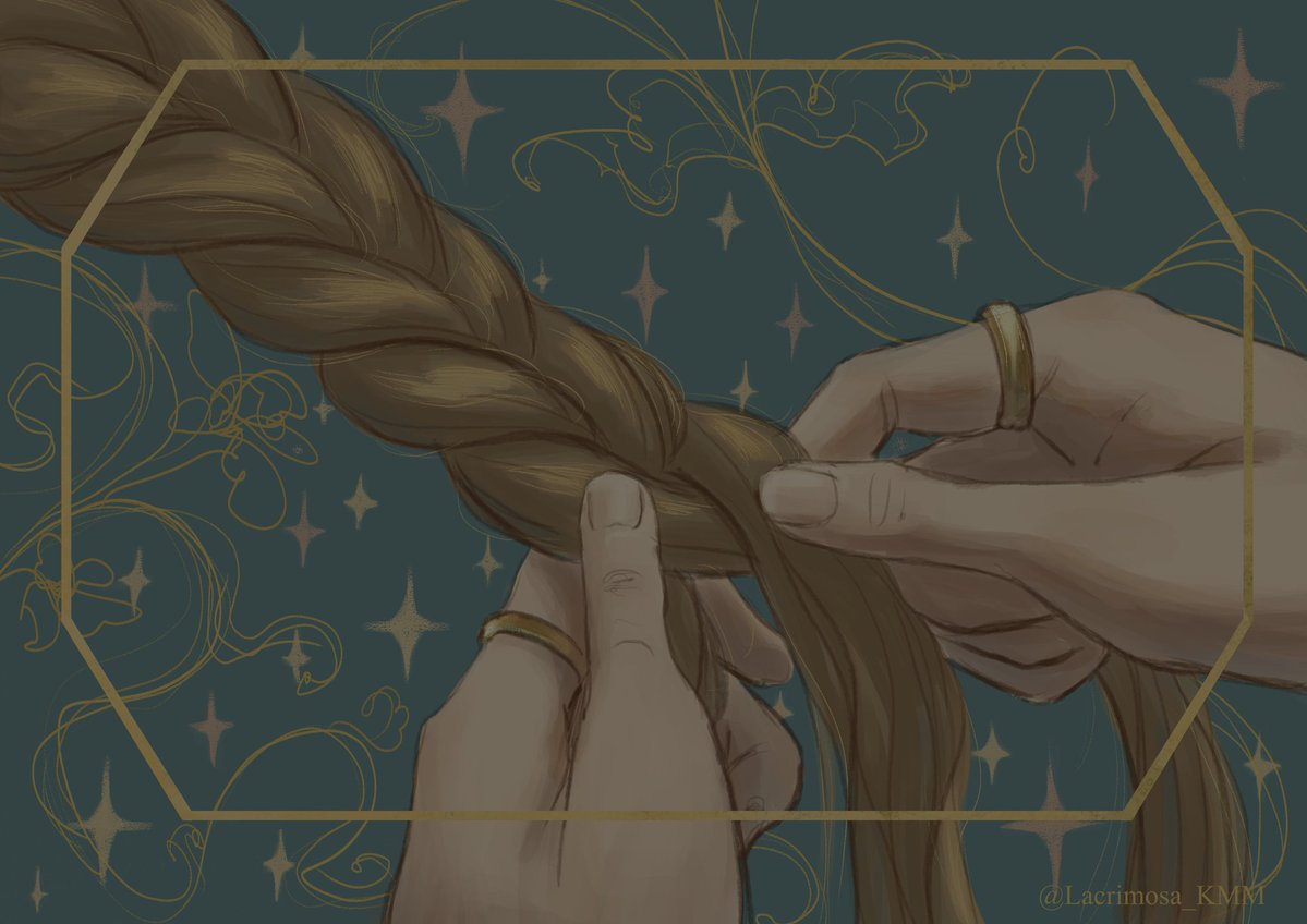 Lacrimosa_KMM's tweet image. Работа 9 Плетение косы
Плетение кос меня не отпустило до конца
#art #illustration #braid