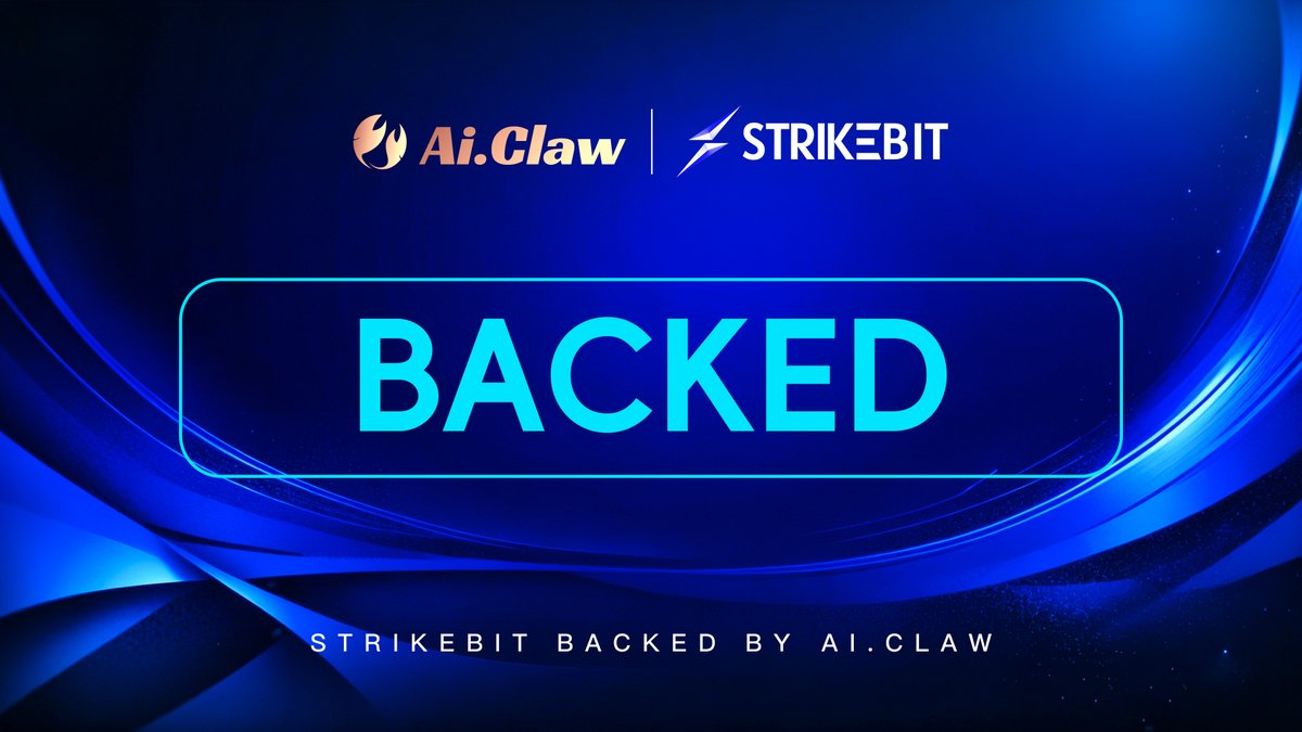 StrikeBitDeFI's tweet photo. StrikeBit is entering a new era.
We’re proud to announce:
StrikeBit Is now backed by @AiClaw_Fdn
Powered by top-tier capital, infrastructure, and global strategy.
This is not the end.
It’s the beginning of the agent economy.
$STRIKE ⚡
#StrikeBit #AIAgents #AIClaw https://t.co/hV3iWhqsmM