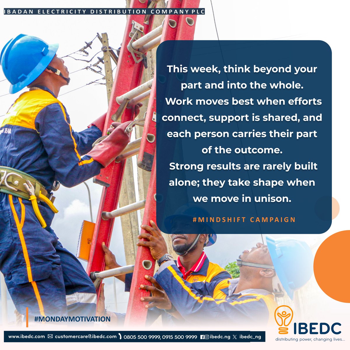 IBEDC_NG's tweet image. Stronger together.
When every effort connects, every role matters, and every hand supports the next,  that’s where real progress happens.
This week, don’t just do your part… build the whole.

#IBEDC #Teamwork #StrongerTogether  #CollectiveEffort #UnityInAction #Changinglives