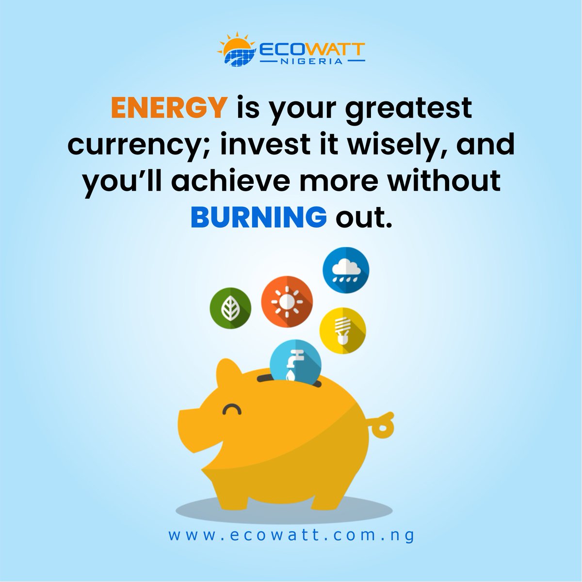 ecowattltd's tweet image. When energy is managed wisely, productivity follows.
Smarter energy decisions don’t just save costs—they fuel growth and resilience for the future. 

#SmartEnergy #Efficiency #SustainableGrowth #mondaymotivational