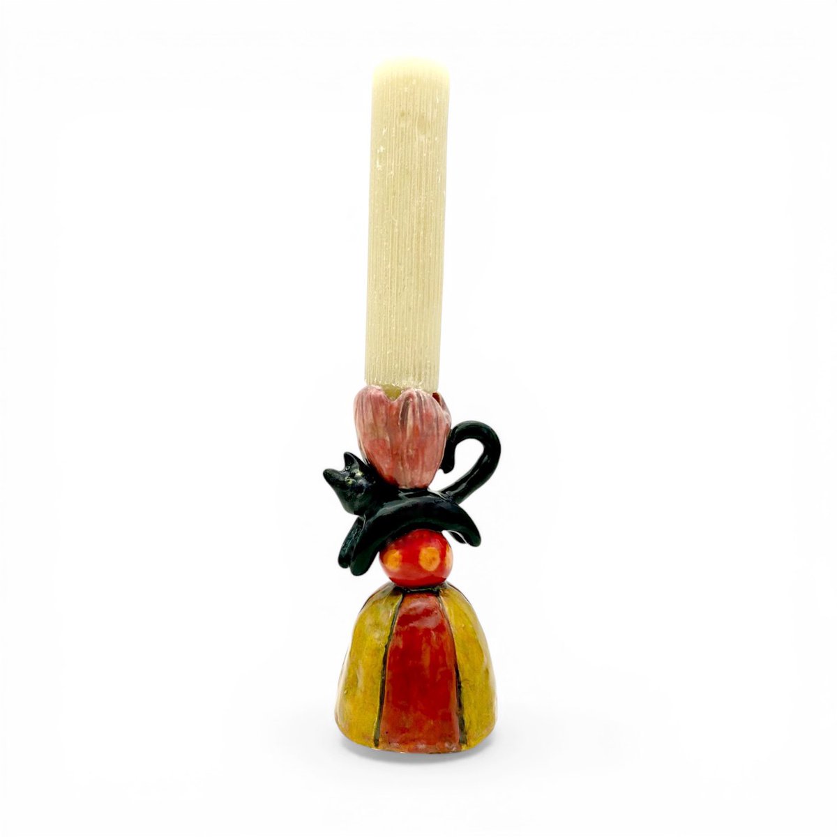 ZenCatPottery's tweet photo. Black Cat & Tulip Candlestick https://t.co/jU4OIYmmE8
#CeramicCandlestick #CeramicCandleHolder #HandmadeCandlestick #HandmadeCandleHolder #WhimsicalDecor #CatCandleHolder #BlackCatLover #CatLover #TulipCandleHolder #ColorfulCandlestick https://t.co/YZCqm5jOSV
