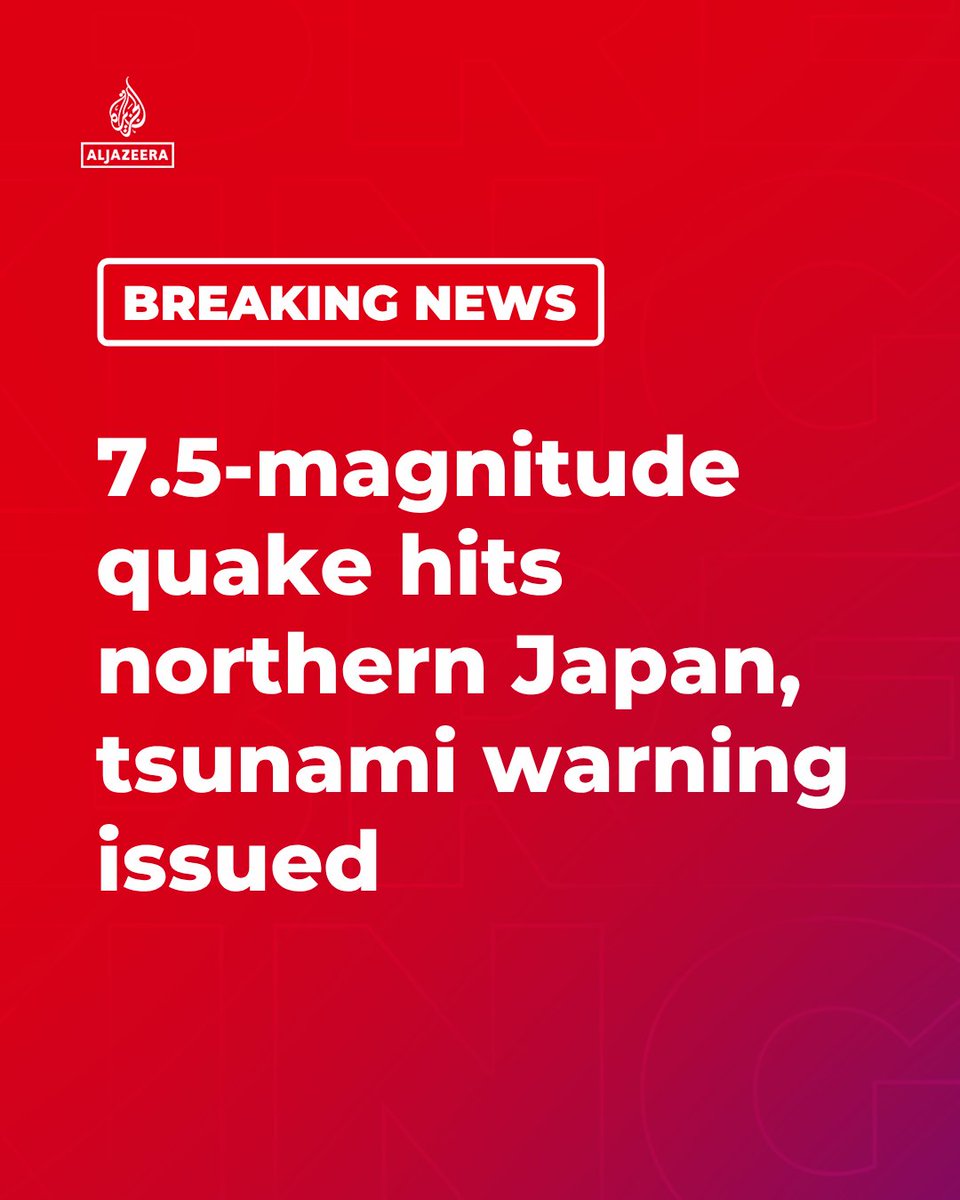 Al Jazeera Breaking News tweet media