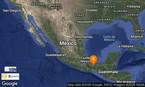 SismologicoMX's tweet image. SISMO Magnitud 4.0 Loc  41 km al SURESTE de SAYULA DE ALEMAN, VER 20/04/26 01:59:05 Lat 17.54 Lon -94.80 Pf 152 km