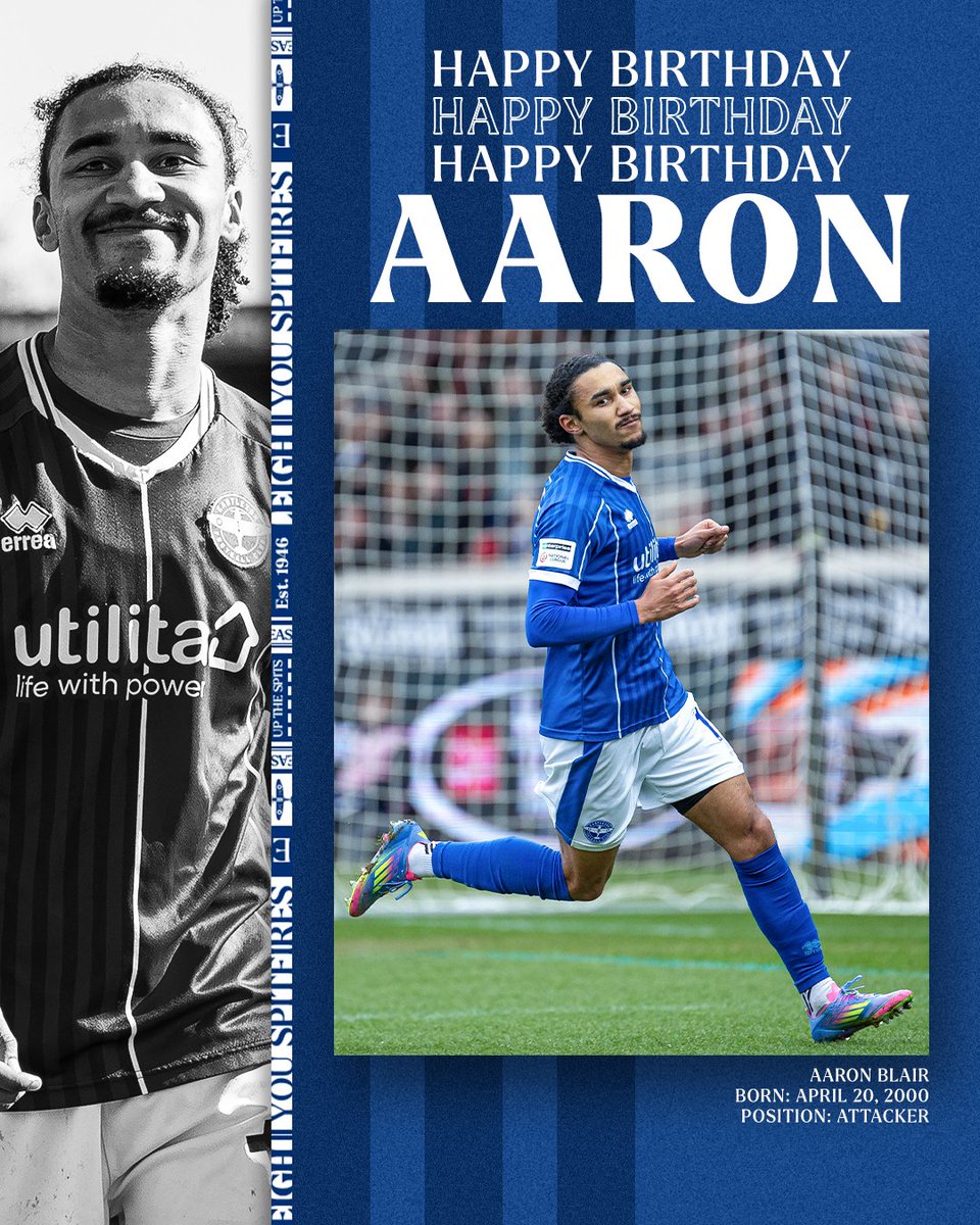 EastleighFC's tweet photo. Celebrating his 26th birthday! 🎁

We hope you have a great day, Aaron! 🤗🎉 https://t.co/KImnLsScVU