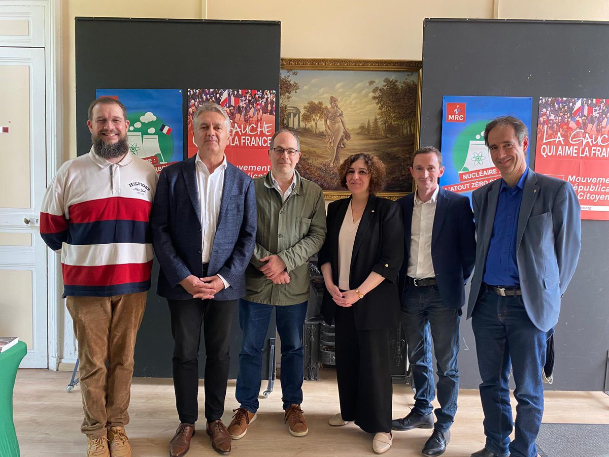 AzzazNadege's tweet image. Très heureuse d’avoir accueilli à #Châtillon le Congrès du Mouvement Républicain et Citoyen (MRC) samedi 18 avril en présence de Michel Sorin, de @ch_mouton et de leur invité d’honneur @emmanuelmaurel.

Plus que jamais, besoin de la gauche démocratique et républicaine!