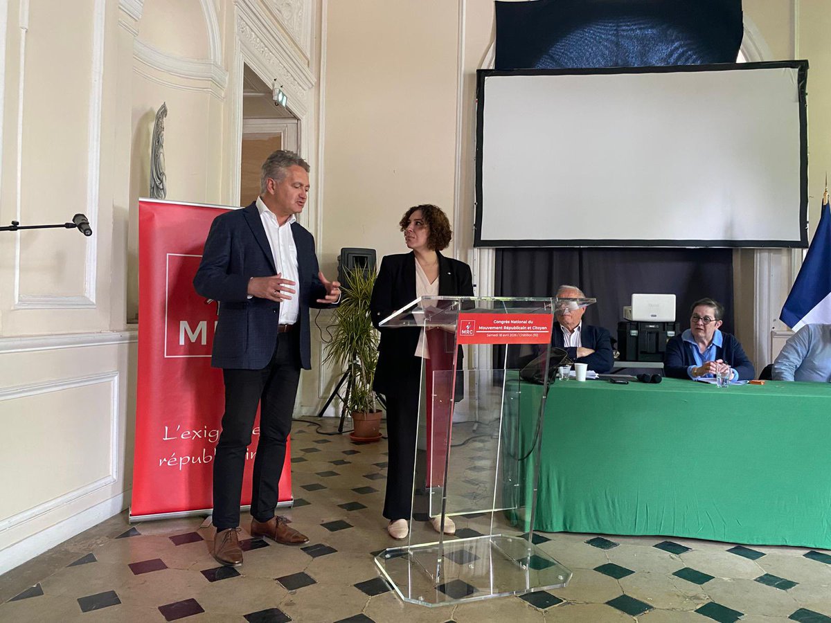 AzzazNadege's tweet image. Très heureuse d’avoir accueilli à #Châtillon le Congrès du Mouvement Républicain et Citoyen (MRC) samedi 18 avril en présence de Michel Sorin, de @ch_mouton et de leur invité d’honneur @emmanuelmaurel.

Plus que jamais, besoin de la gauche démocratique et républicaine!