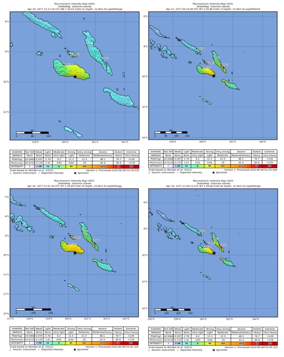 JoseRodRibeiro's tweet image. 20-21 April 1977 23:13 to 4:24 UT
Quadruplet of M6.7-7.5-7.5-7.5 #earthquakes over a span of 5 h hit Guadalcanal (Solomon is.) causing landslides, a #tsunami and 26 dead/missing. Multiplets very common there.
doi.org/10.1016/0031-9…
trove.nla.gov.au/search/
hemeroteca.lavanguardia.com