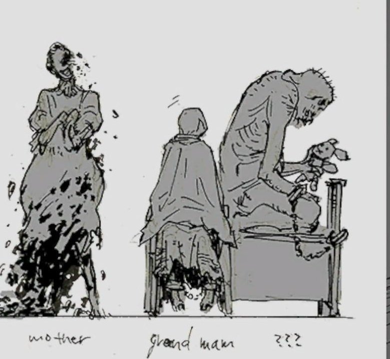 I was looking at the early concept art for resident evil 7 again and this character looks pretty similar to the girl from requiem and even keeps the 'child' vibe to her. Is it possible they went back and referred to old concept art for requiem? #ResidentEvil