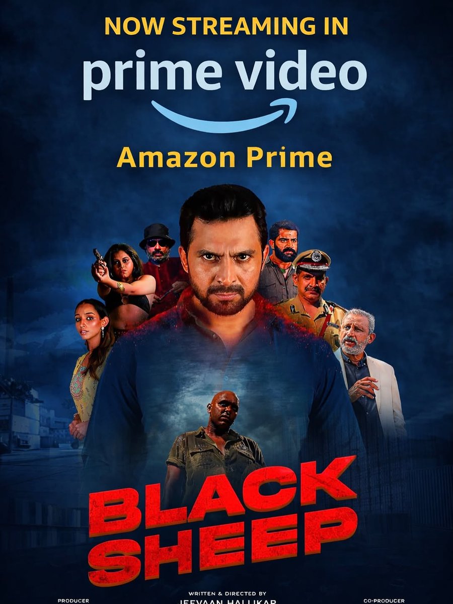 CinemaRareIN's tweet image. Kannada film #BlackSheep (2025) by #JeevaanHallikar, now available for RENT on @PrimeVideoIN.

Ft. Vishal Kiran, Prashaanth V Hari, Shivangi Davey and Nisha Hegde.