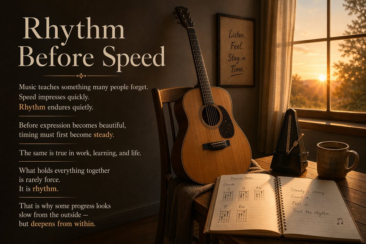 dearsrinivas's tweet photo. What holds everything together is rarely force.
It is rhythm. https://t.co/XP28ujKxRh