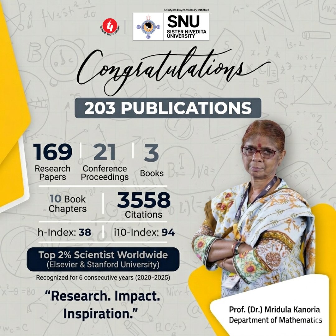 Sister Nivedita University (SNU) tweet media