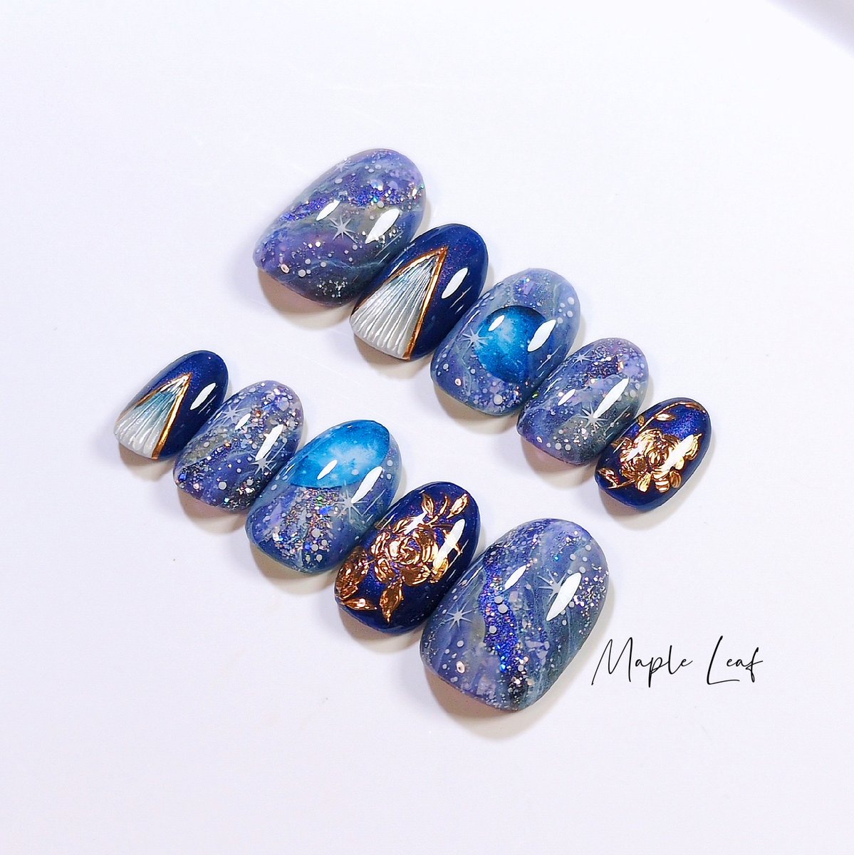 𝑴𝒂𝒑𝒍𝒆 𝑳𝒆𝒂𝒇 .ネイルチップ販売 tweet media