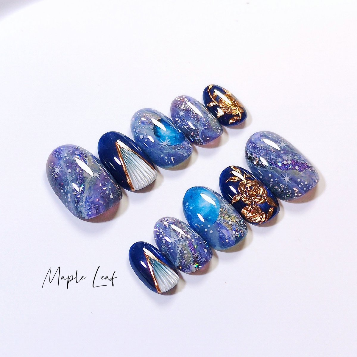 𝑴𝒂𝒑𝒍𝒆 𝑳𝒆𝒂𝒇 .ネイルチップ販売 tweet media