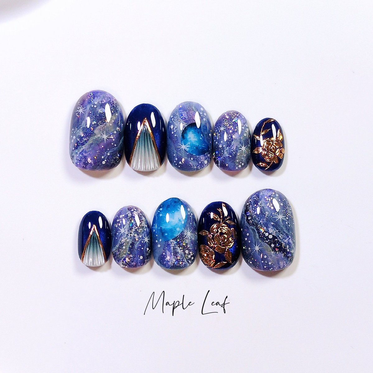 𝑴𝒂𝒑𝒍𝒆 𝑳𝒆𝒂𝒇 .ネイルチップ販売 tweet media