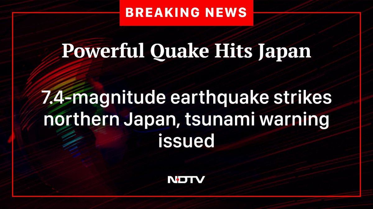 ndtv's tweet image. #Japan #JapanEarthquake