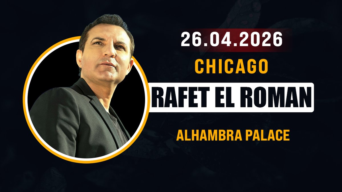 elromanrafet's tweet photo. En sevilen şarkılarımızla 26 Nisanda Chıcago / Alhambra Palace'da müzik severlerimizle buluşuyoruz.

🎟️ https://t.co/wydC7x1ECx https://t.co/QAwK1qPxHv