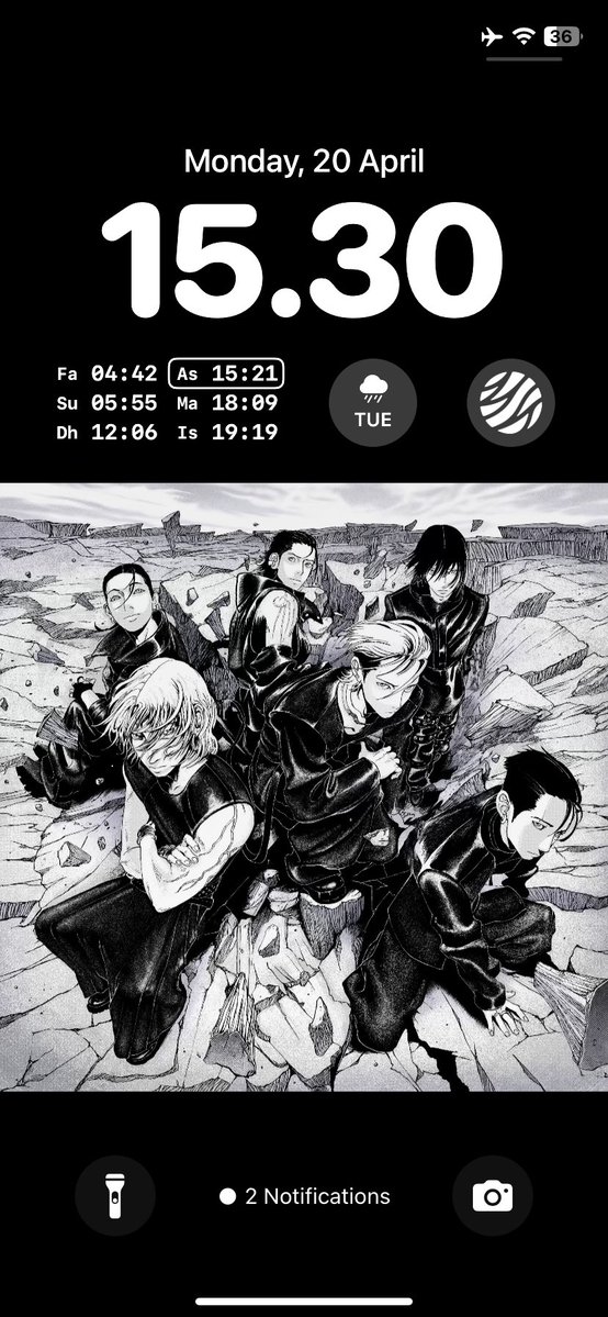 Sangat suka my lockscreen gweh yg seperti wibu enih😎