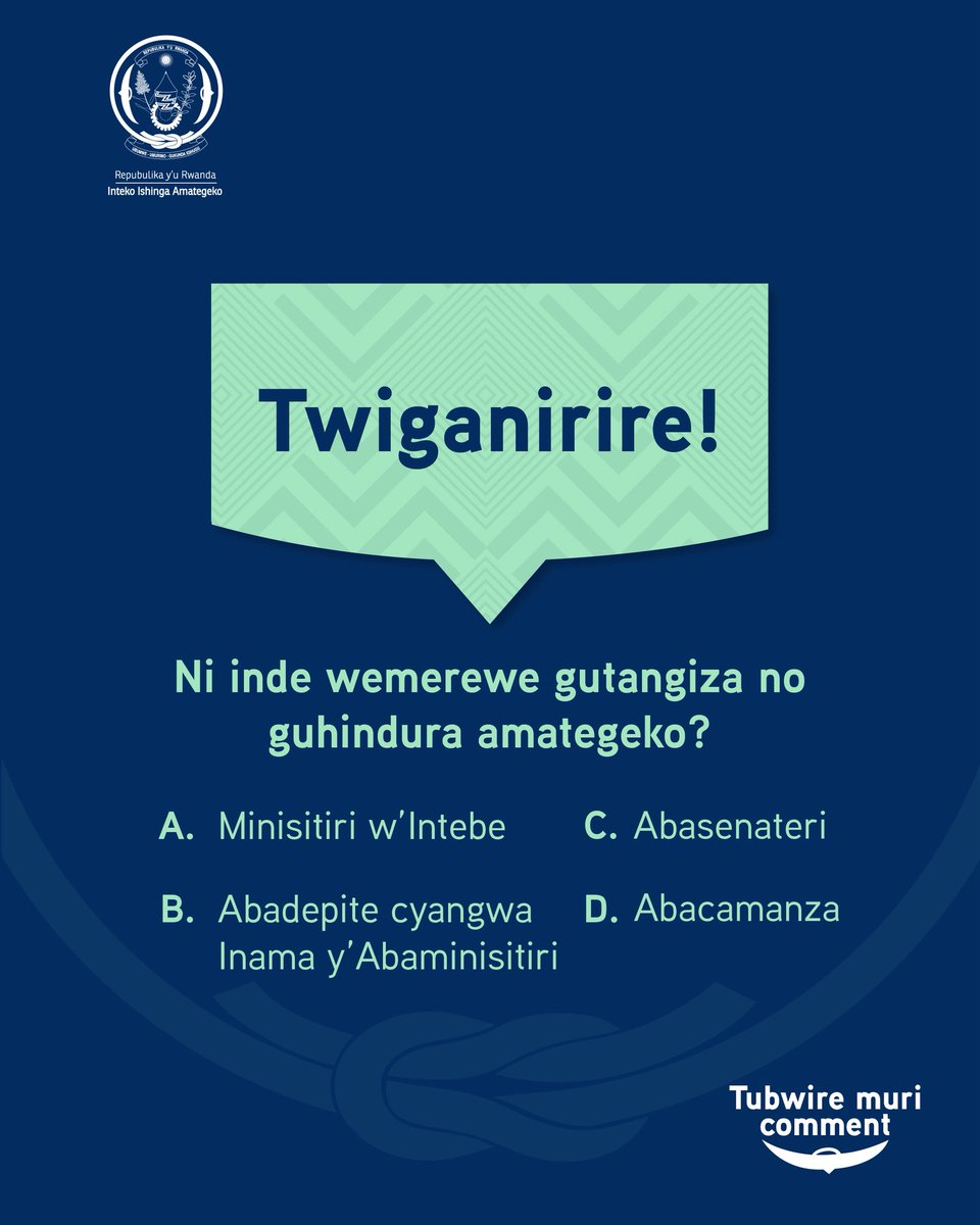 Rwanda Parliament tweet media