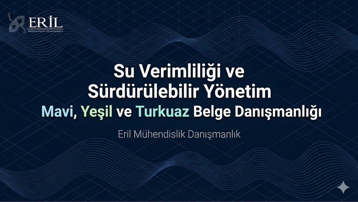 ErilMuhendislik's tweet photo. 💧 Su Verimliliği Yönetmeliği ile birlikte işletmeler için yeni dönem başladı

🔹 Mavi Belge: Mevcut durum + su ayak izi
🔹 Yeşil Belge: Verimlilik projeleri
🔹 Turkuaz Belge: İleri seviye geri kazanım

🎯 Süreci uçtan uca yönetiyoruz.

#Elazığ #SuVerimliliği @TCTarim @ElazigOSB https://t.co/ImpudVwJkC