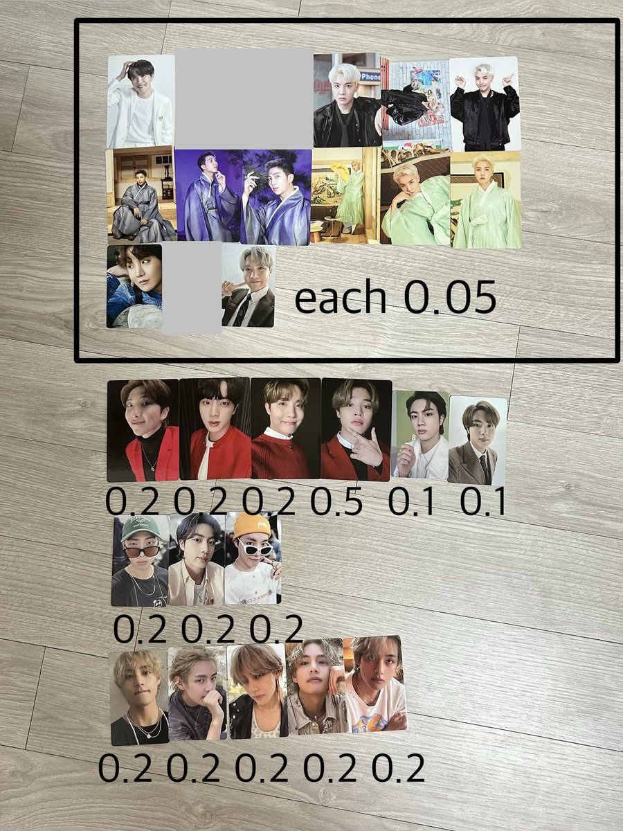 sadylog77's tweet photo. BTS 포카 양도 판매

여러장 있습니다
I have several.
예민하신분❌ 
(+0.2)
DM 

방탄 방탄소년단 butter map of the soul  달마중 bts poca goods sell 포토카드 시그 굿즈 남준 석진 윤기 호석 지민 태형 정국 RM JIN SUGA JHOPE JIMIN V JK https://t.co/cp2dwjbb7o