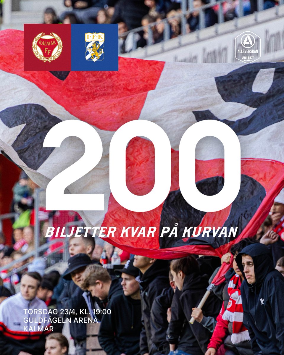 KalmarFF's tweet photo. Sydostkurvan var full senast – på torsdag fyller vi den till sista plats igen när vi ställs mot IFK Göteborg på Guldfågeln Arena. 
https://t.co/9FPgyX1g2B https://t.co/guF5SJQXRF