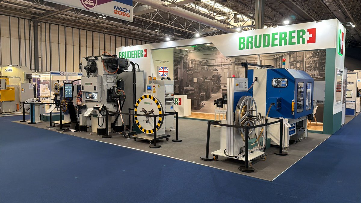 BrudererUK's tweet image. DAY 1 is here!
MACH 2026 and the Bruderer UK stand is set and ready for visitors
The Team look forward to welcoming you to our stand 6-479
For your free tickets use the following link zurl.co/WwRMW
#mach2026 #ukmfg #bruderer #engineeringexcellence