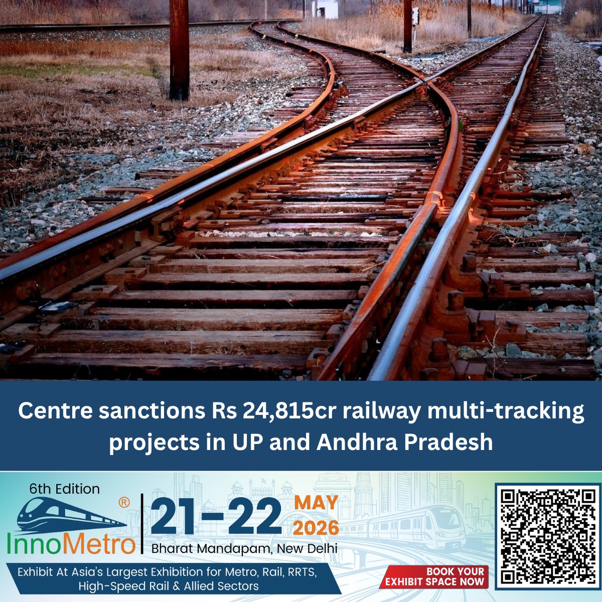 narendrashah31's tweet photo. ₹24,815 Cr Multi-Tracking Projects Approved for Key Rail Corridors.

Read more: https://t.co/YMEsqUcyS3

#RailwayProjects #MultiTracking #RailInfrastructure #IndianRailways #InvestmentInRail #TransportDevelopment #EconomicGrowth #PublicTransport #RailCorridors https://t.co/3oKtheclZ5