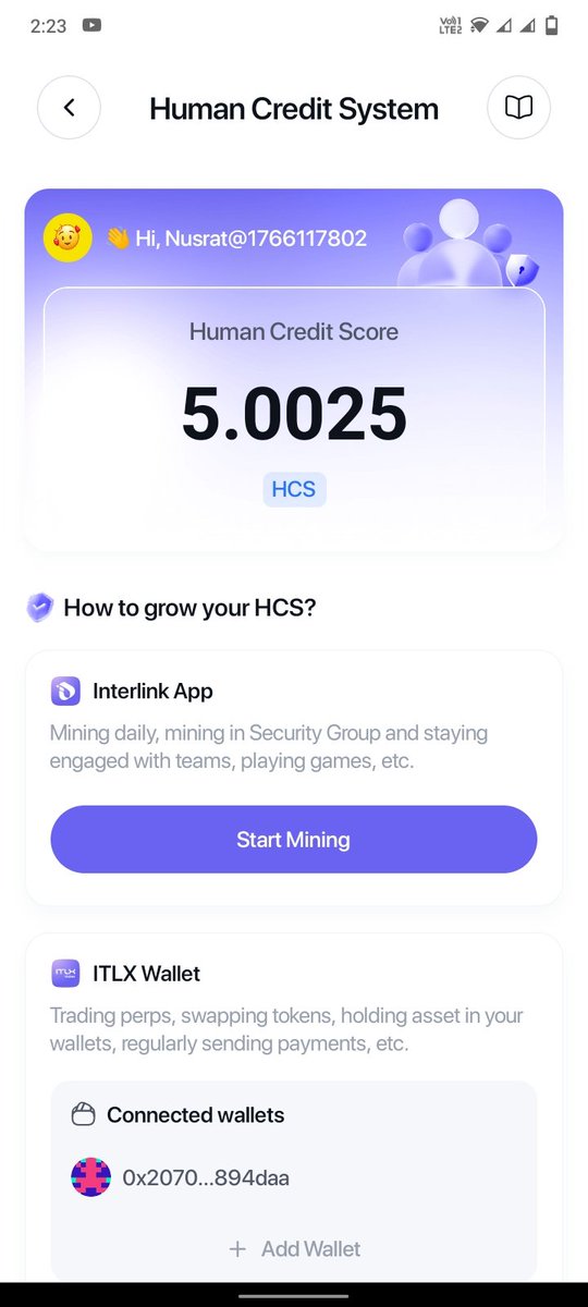 Nusrat443419467's tweet image. 🚀 Interlink Network এ যোগ দিন
📊 আপনার Human Credit Score (HCS) বাড়ান!
✔️ ডেইলি মাইনিং করুন
✔️ টিমের সাথে এক্টিভ থাকুন
✔️ ওয়ালেট ব্যবহার ও ট্রানজ্যাকশন চালু রাখুন
✨ এখনই শুরু করুন — Grow your HCS! #Interlink #HCS #Mining #Crypto #InterLink #ITLG #ITL